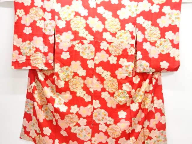 JAPANESE KIMONO / ANTIQUE JUBAN / KINSHA / UME